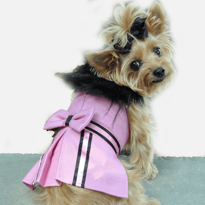 Antoinette Winter Wool Fur Coat Jacket for Dogs | Milan Pets Clothing Coat